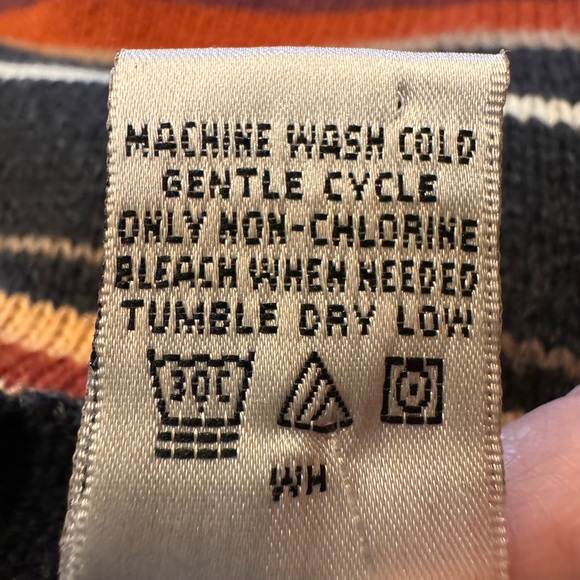 Geoffrey Beene Striped Crewneck Sweater Size Medium grandpa sweater Y2K 90’s - Picture 4 of 6